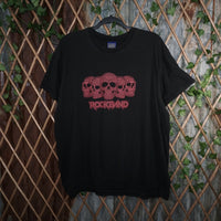 XL - Vintage Y2K Rock Band T-Shirts skull logos spellout - Black - XL