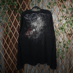 Vintage Y2K American Vintage T-Shirts grunge ribbed waffle - Black