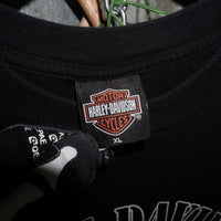 XL - Vintage Y2K Harley-davidson T-Shirts harley skull flame - Black - XL