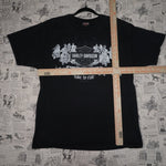 L - Vintage Y2K Harley-davidson T-Shirts brotherhood time - Black - L
