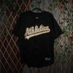 XL - Vintage Y2K Majestic Shirts oakland athletics mlb - Black - XL