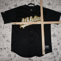 XL - Vintage Y2K Majestic Shirts oakland athletics mlb - Black - XL