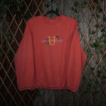 L - Vintage Y2K Bum Equipment Sweatshirts embroider ebay - Red - L