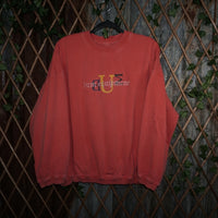 L - Vintage Y2K Bum Equipment Sweatshirts embroider ebay - Red - L