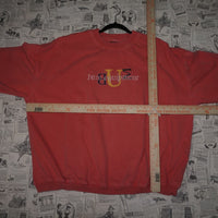 L - Vintage Y2K Bum Equipment Sweatshirts embroider ebay - Red - L