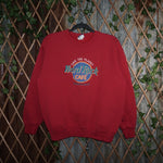 L - Vintage Y2K Hard Rock Cafe Sweatshirts save planet - Red - L