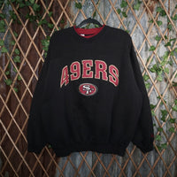 XL - Vintage Y2K Nfl Sweatshirts san francisco 49ers - Black - XL