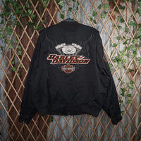 XL - Vintage Y2K Harley-davidson Jackets Coats embroider - Black - XL