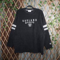 L - Vintage Y2K Nfl Sweatshirts oakland raiders football afc - Black - L