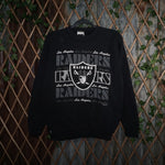 L - Vintage Y2K Nfll Sweatshirts los angeles raiders retro - Black - L