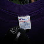 L - Vintage Y2K Champion Sweatshirts reverse weave embroider - Purple - L