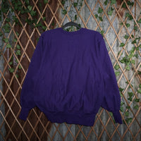L - Vintage Y2K Champion Sweatshirts reverse weave embroider - Purple - L