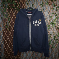 XXL - Vintage Y2K Super Dry Sweatshirts japan sd 23rd zip - Blue - XXL