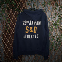 XXL - Vintage Y2K Super Dry Sweatshirts japan sd 23rd zip - Blue - XXL