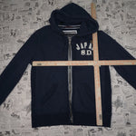 XXL - Vintage Y2K Super Dry Sweatshirts japan sd 23rd zip - Blue - XXL