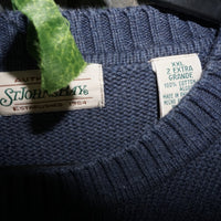 XXL - Vintage Y2K St John's Bay Sweatshirts essential knit - Blue - XXL