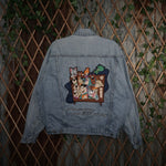 L - Vintage Y2K Warner Bros Jackets Coats denim trucker - Blue - L