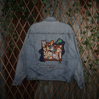 L - Vintage Y2K Warner Bros Jackets Coats denim trucker - Blue - L