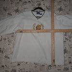 L - Vintage Y2K Disney Sweatshirts embroider pooh bear 100 - White - L
