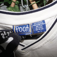 L - Vintage Y2K Disney Sweatshirts embroider pooh bear 100 - White - L