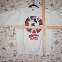 L - Vintage Y2K Disney Sweatshirts epcot center walt world - White - L