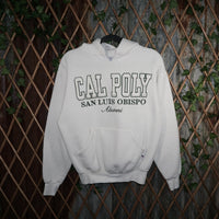 M - Vintage Y2K Russell Athletic Hoodies cal poly san luis - White - M