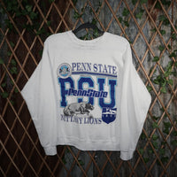 M - Vintage Y2K Discus Sweatshirts penn state university - White - M