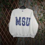 L - Vintage Y2K Russell Athletic Sweatshirts memphis state - White - L