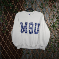 L - Vintage Y2K Russell Athletic Sweatshirts memphis state - White - L