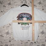 M - Vintage Y2K Mlb Sweatshirts quake series rattle bay san - White - M