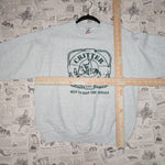L - Vintage Y2K Fruit Of The Loom Sweatshirts critter rescue - Gray - L
