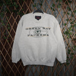 M - Vintage Y2K Nfl Sweatshirts green bay packers central - Gray - M