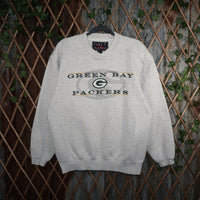M - Vintage Y2K Nfl Sweatshirts green bay packers central - Gray - M