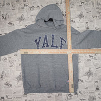 M - Vintage Y2K Russell Athletic Hoodies yale faded 2000s - Gray - M