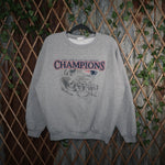 M - Vintage Y2K Nfl Sweatshirts afc east division champions - Gray - M
