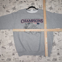 M - Vintage Y2K Nfl Sweatshirts afc east division champions - Gray - M