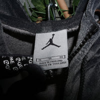 XL - Vintage Y2K Jordan Hoodies michael nike velour zip warm - Gray - XL