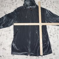 XL - Vintage Y2K Jordan Hoodies michael nike velour zip warm - Gray - XL