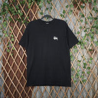 L - Vintage Y2K Stussy T-Shirts essential sean signature - Black - L