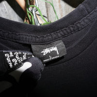 L - Vintage Y2K Stussy T-Shirts essential sean signature - Black - L