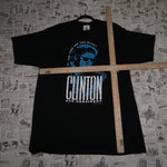 XL - Vintage Y2K American Vintage T-Shirts bill clinton - Black - XL