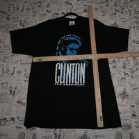XL - Vintage Y2K American Vintage T-Shirts bill clinton - Black - XL