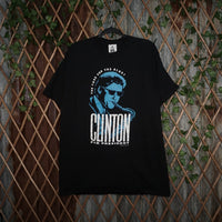 XL - Vintage Y2K American Vintage T-Shirts bill clinton - Black - XL