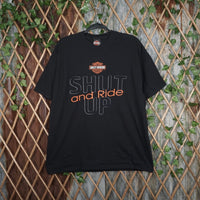 XL - Vintage Y2K Harley-davidson T-Shirts description shut - Black - XL