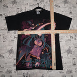 S - Vintage Y2K American Vintage T-Shirts anime description - Black - S