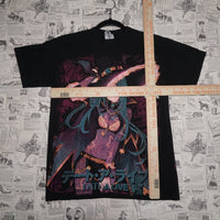 S - Vintage Y2K American Vintage T-Shirts anime description - Black - S