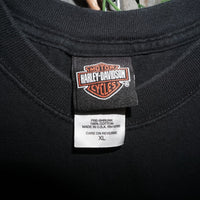 XL - Vintage Y2K Harley Davidson T-Shirts eagle mile high - Black - XL