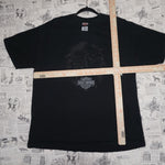 XL - Vintage Y2K Harley Davidson T-Shirts eagle mile high - Black - XL