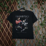 M - Vintage Y2K Dc Comics T-Shirts injustice batman superman - Black - M