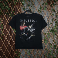 M - Vintage Y2K Dc Comics T-Shirts injustice batman superman - Black - M